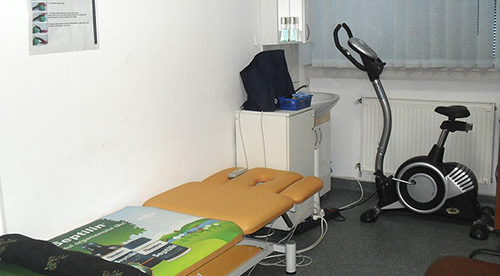 Corner of the relaxation and fitness room and it's equipments